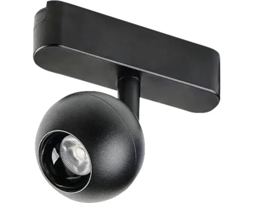 Spot negru cu LED pentru șină