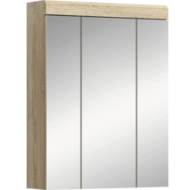 Dulap cu oglindă cu trei uși pentru baie