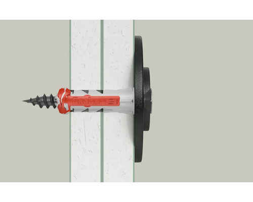 Diblul Fischer cu șurub într-un perete