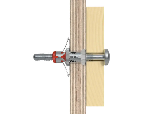 Dibluri de perete gol cu șurub în plăci de lemn