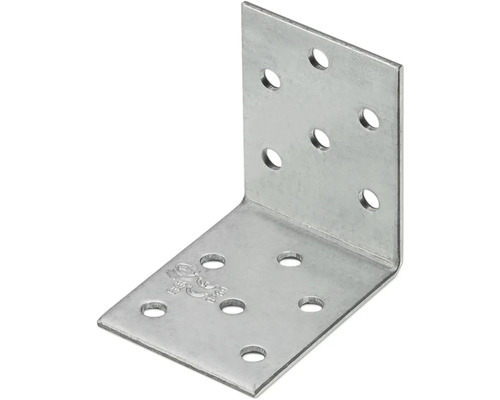Conector unghiular din metal cu găuri