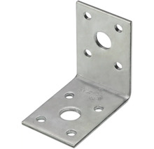 Conector unghiular din metal cu multiple orificii