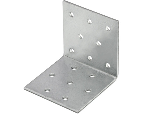 Conector unghiular din metal cu găuri de găurit