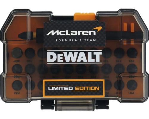 Set de biți Dewalt McLaren Formula 1 Team în cutie de depozitare