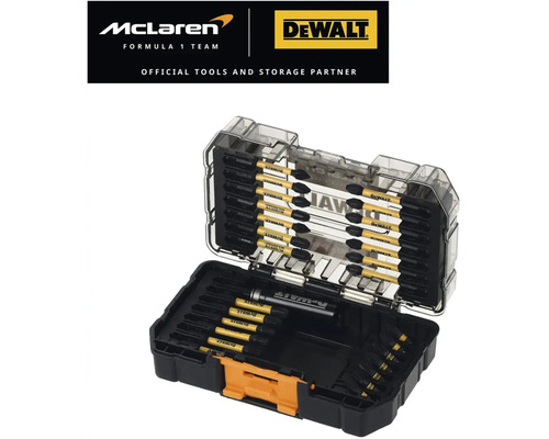 Set de biți DeWalt în cutie deschisă