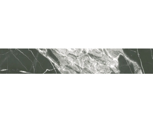 Plintă ceramică MIRAVA LUCCA Nero mat 10x60 cm Placă ceramică cu aspect de marmură