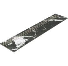Treaptă gresie rectificată MIRAVA LUCCA Nero lucios 29,5x120 cm