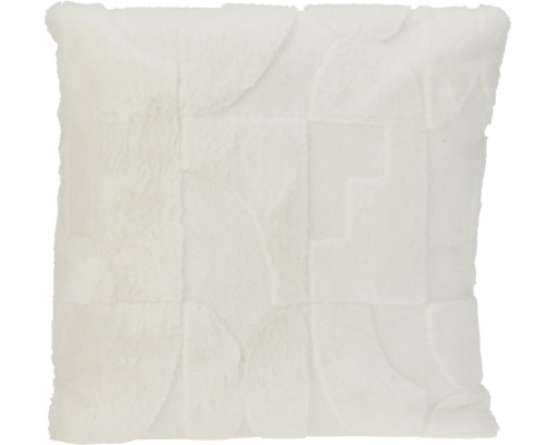 Pernă decorativă Hotel chique V 45x45 cm Pernă pătrată din imitație de blană cu model matlasat