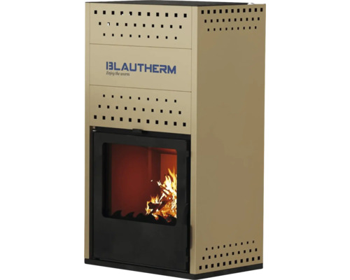 Șemineu Blautherm cu foc pe lemne