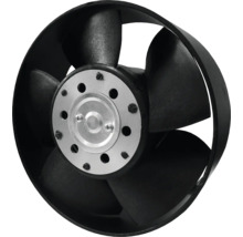 Ventilator axial negru cu rotor