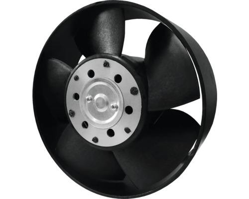 Ventilator axial negru cu rotor