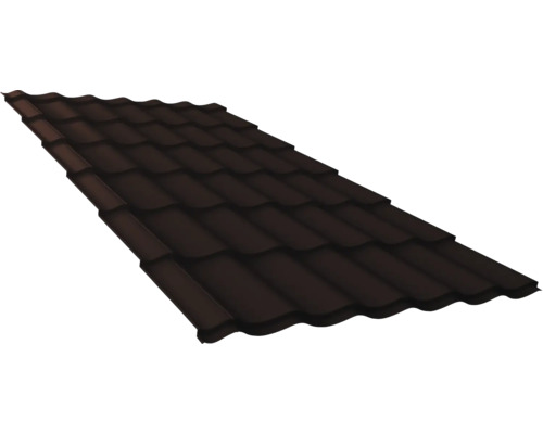 Țiglă metalică Wetterbest 1890x1200x0,5 mm brun ciocolată mat RAL 8017 Țiglă metalică Wetterbest 1890x1200x0,5 mm brun ciocolată mat RAL 8017