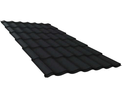 Țiglă metalică Wetterbest 1890x1200x0,5 mm RAL gri antracit mat 7016 Țiglă metalică Wetterbest 1890x1200x0,5 mm RAL gri antracit mat 7016