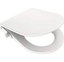 Scaun de toaletă alb din plastic