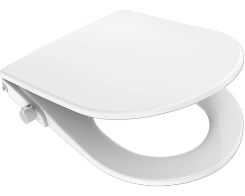 Scaun de toaletă alb din plastic