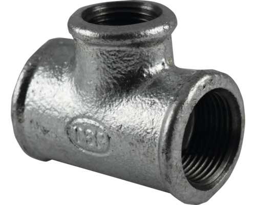 Racord tip T din metal cu filet interior pentru țevi