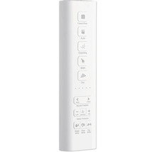 Telecomandă bideu cu butoane pentru pornire, curățare automată, funcție bideu, uscare, poziția duzei, presiunea apei și temperatura