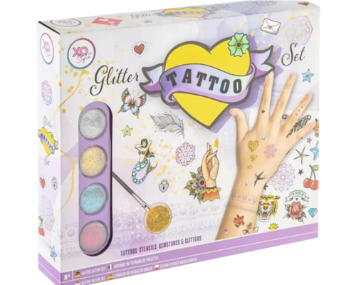 Set tatuaje temporare cu sclipici