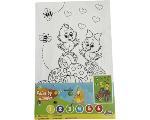 Set de pictură după numere cu motiv de Paște