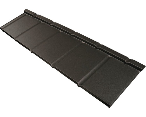 Panou acoperiș Novatik Slate mat black 1315x420x0,5 mm Țiglă metalică