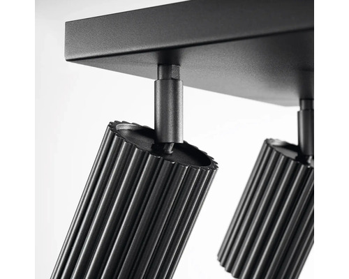 Lumină de plafon cu două spoturi din metal