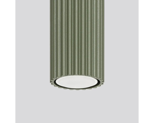 Lumină de perete verde cu suprafață striată