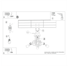 Instrucțiuni de montaj pentru o plafonieră