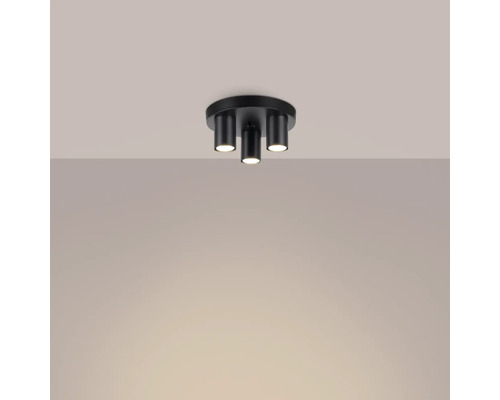 Lumină de plafon cu trei spoturi