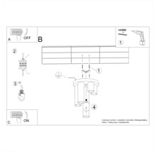 Instrucțiuni de montaj pentru o plafonieră