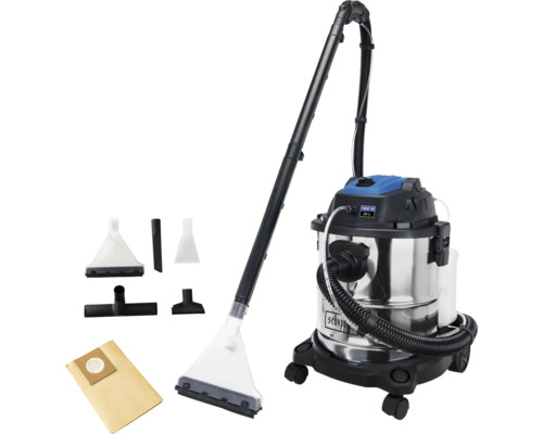 Aspirator umed/uscat Scheppach SprayVac20 cu spălare 1600W 230V Aspirator de curățare Scheppach cu accesorii