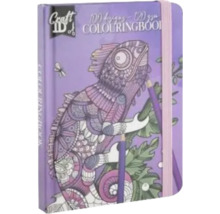 Carte de colorat cu motiv cameleon, 100 de modele, hârtie de 120 g/mp
