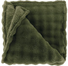 Pătură moale verde din blană artificială