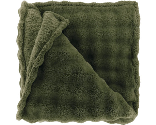 Pătură Bubble alb 220x240 cm Pătură moale verde din blană artificială