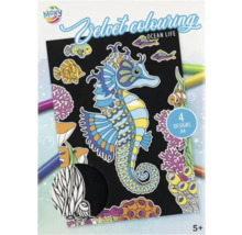 Carte de colorat Moxy Velvet Ocean Life cu patru motive A4