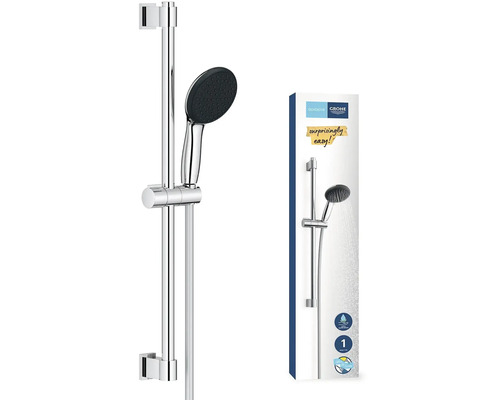 Set bară de duș cu duș de mână și ambalaj produs