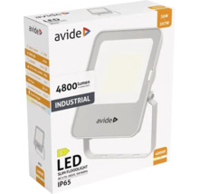 Proiector LED Avide 30W 4800 lumeni IP65 clasa C, lumină neutră