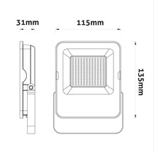 Proiector LED Avide 30W 4800 lumeni IP65 clasa C, lumină neutră