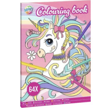 Carte de colorat Moxy cu motiv unicorn și creioane colorate, 64 de pagini