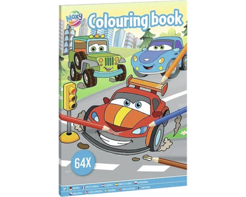 Carte de colorat A4 curse, 64 modele