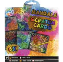 Set de carduri de zgâriat Moxy Mandala cu șase carduri