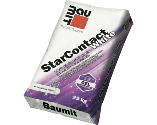 Adeziv Baumit Star Contact pentru polistiren 25 kg Mortar adeziv Baumit StarContact White în sac de 25 kilograme