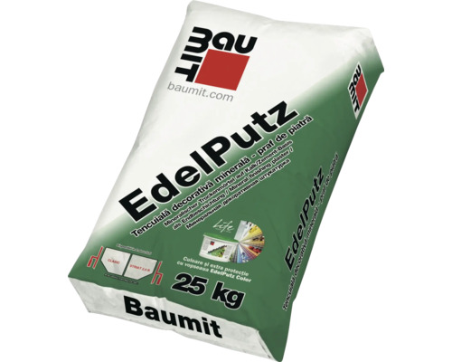 Sac Baumit Edelputz, mortar uscat mineral pe bază de var ciment, 25 kg