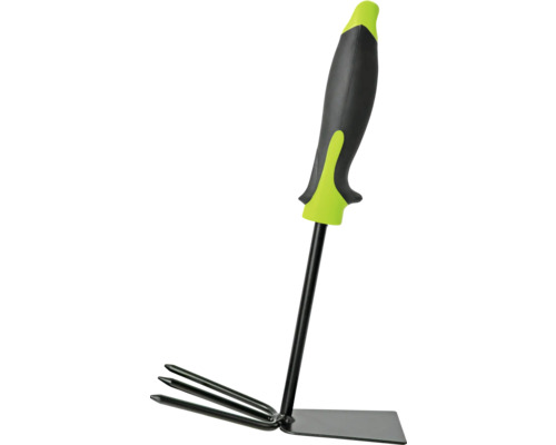 Cultivator de grădină cu trei dinți și mâner