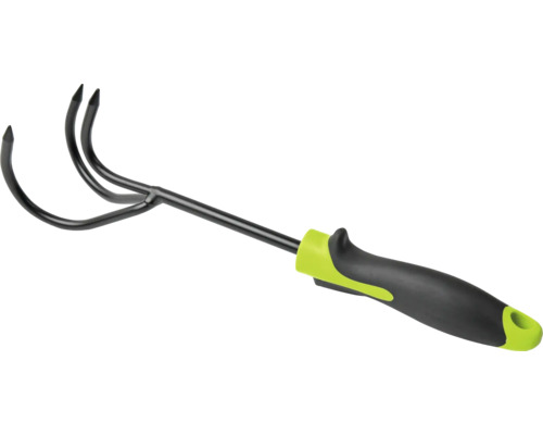 Cultivator for_q cu mâner din plastic Cultivator de grădină cu trei dinți și mâner