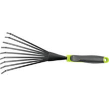 Greblă de grădină din metal cu mâner