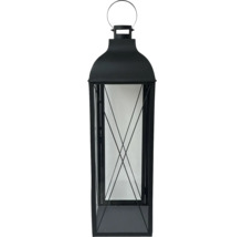 Lanternă decorativă din metal și sticlă cu mâner