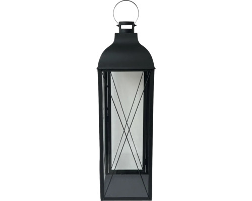 Lanternă decorativă din metal și sticlă cu mâner