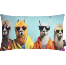 Pernă decorativă cu alpaca cu ochelari de soare și jachetă