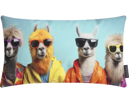 Pernă decorativă cu alpaca cu ochelari de soare și jachetă