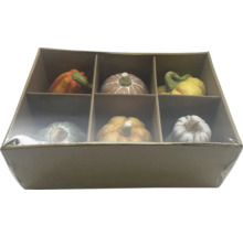 Dovleci decorativi la set de șase într-o cutie de carton